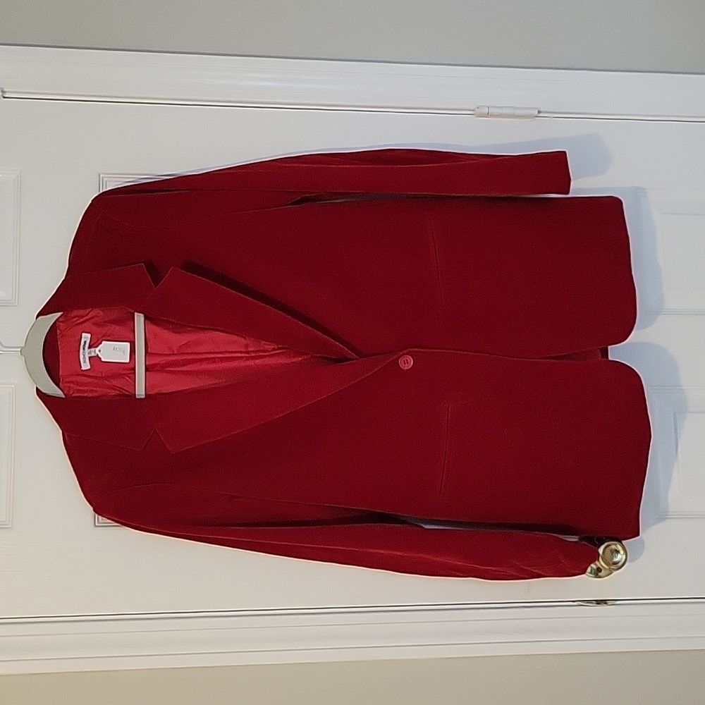 Red Velvet blazer